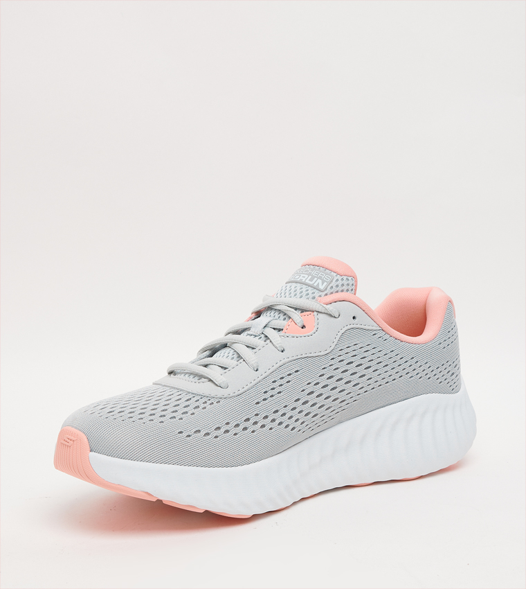 GO RUN NOW Knitted Lace-Up Shoes