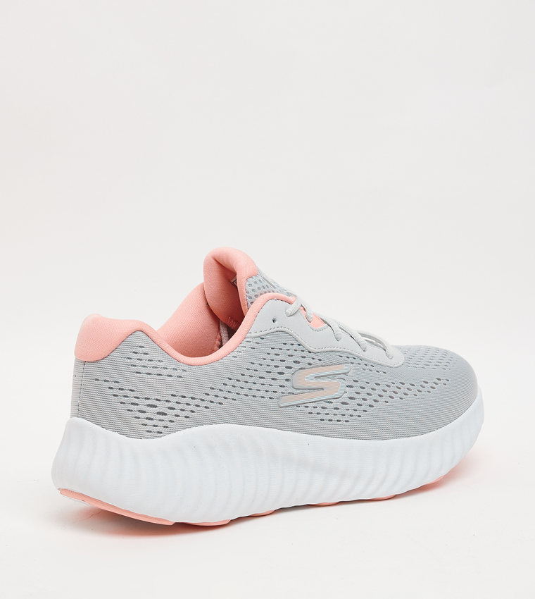 GO RUN NOW Knitted Lace-Up Shoes