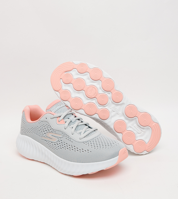 GO RUN NOW Knitted Lace-Up Shoes