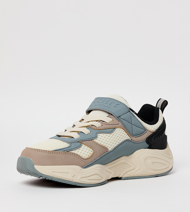 MEGA-QUAKE Color Block Velcro Sneakers