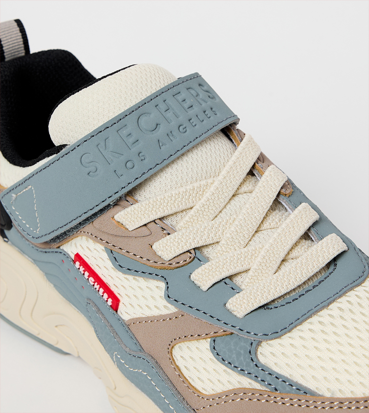 MEGA-QUAKE Color Block Velcro Sneakers