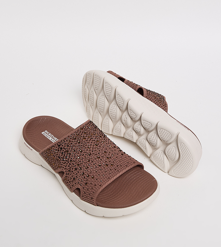 GO WALK FLEX GLITZ - Casual Sandals