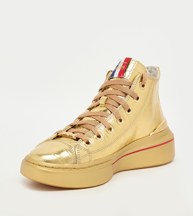 SNOOP ONE Textured Mid-Top Sneakers