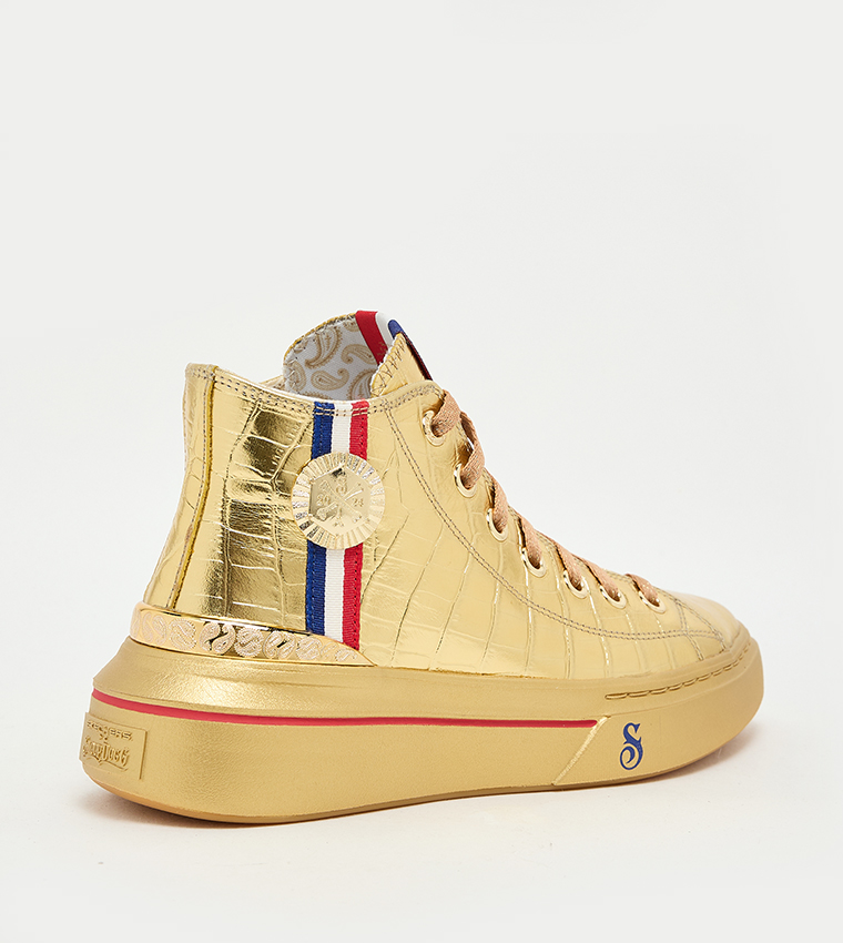 SNOOP ONE Textured Mid-Top Sneakers