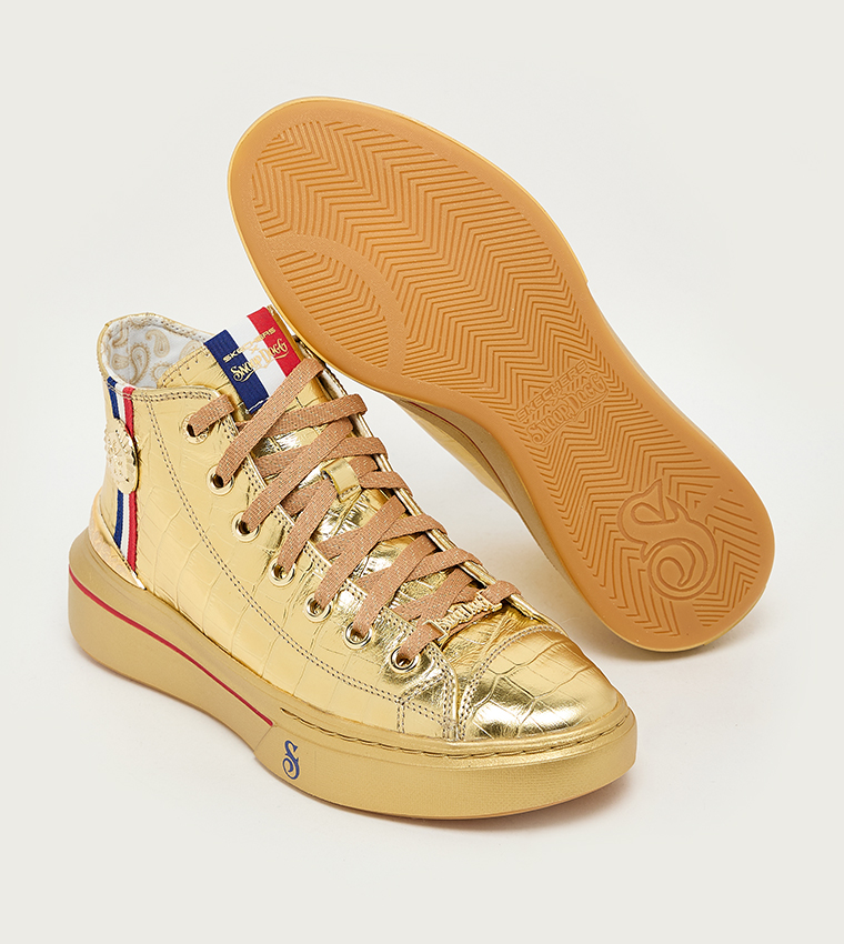 SNOOP ONE Textured Mid-Top Sneakers