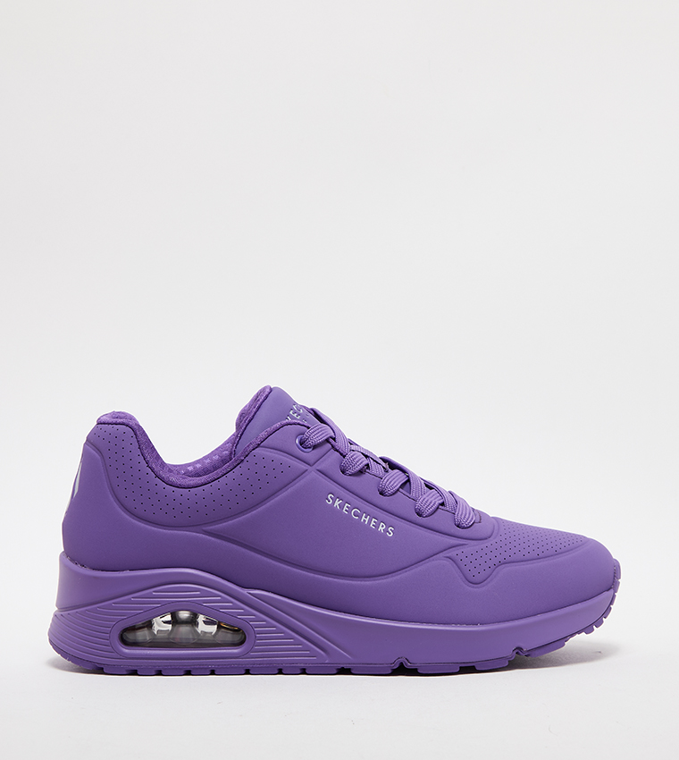 UNO Logo Print Lace-Up Sneakers