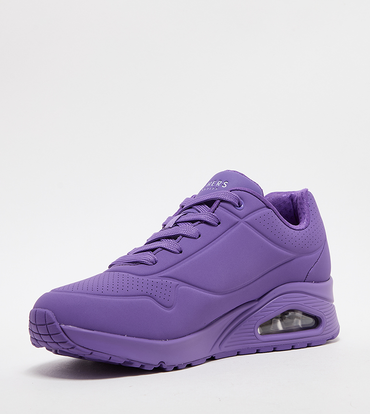UNO Logo Print Lace-Up Sneakers