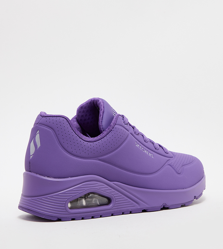 UNO Logo Print Lace-Up Sneakers