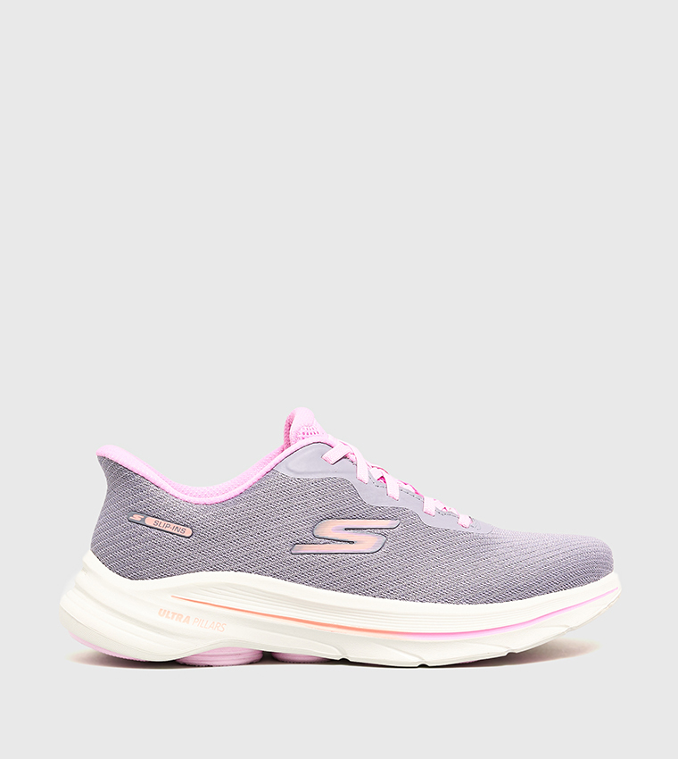 GO WALK 8 Textured Lace-Up Shoes