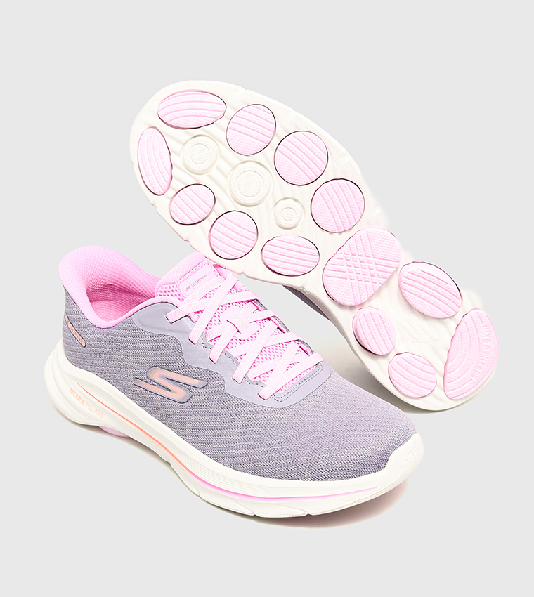 GO WALK 8 Textured Lace-Up Shoes