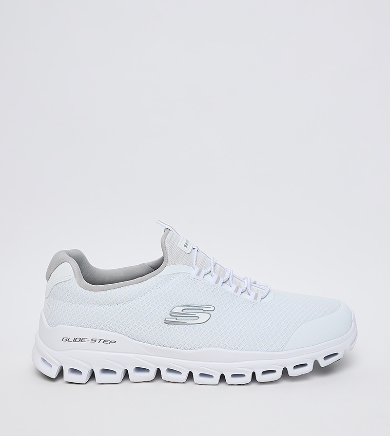 GLIDE-STEP Logo Detail Walking Shoes