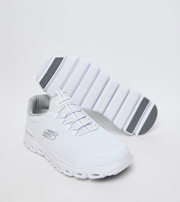 GLIDE-STEP Logo Detail Walking Shoes