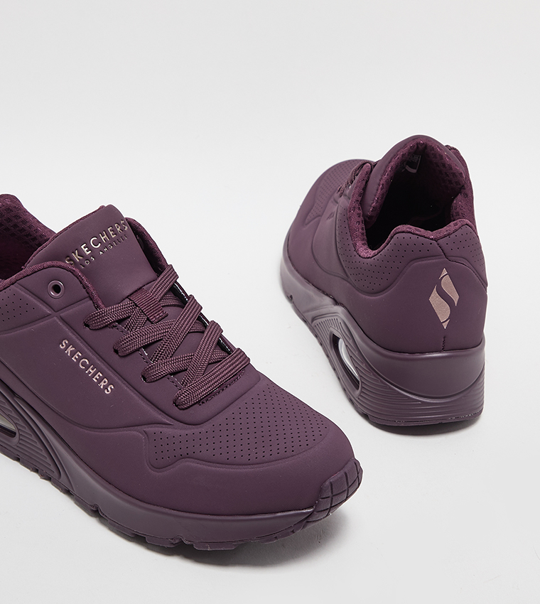 UNO Logo Print Lace-Up Sneakers