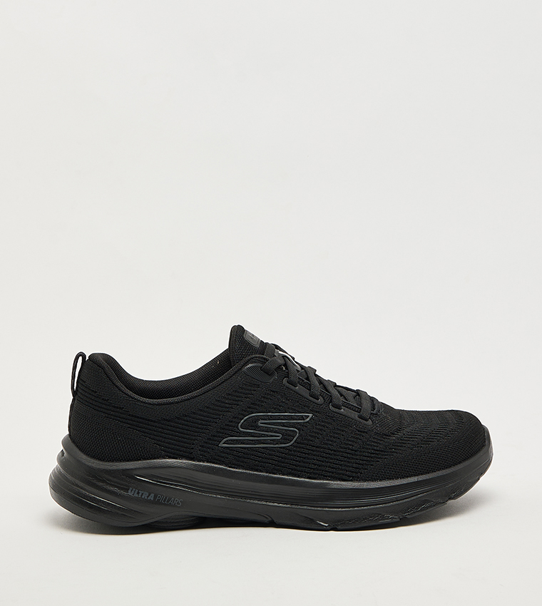 GO WALK 8 Textured Lace-Up Shoes