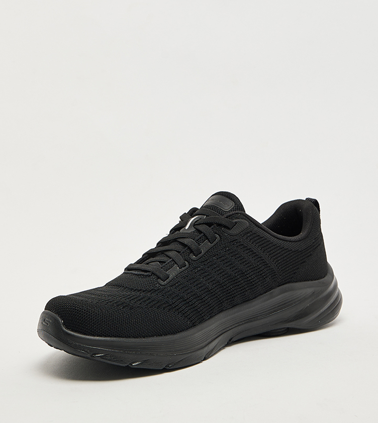 GO WALK 8 Textured Lace-Up Shoes