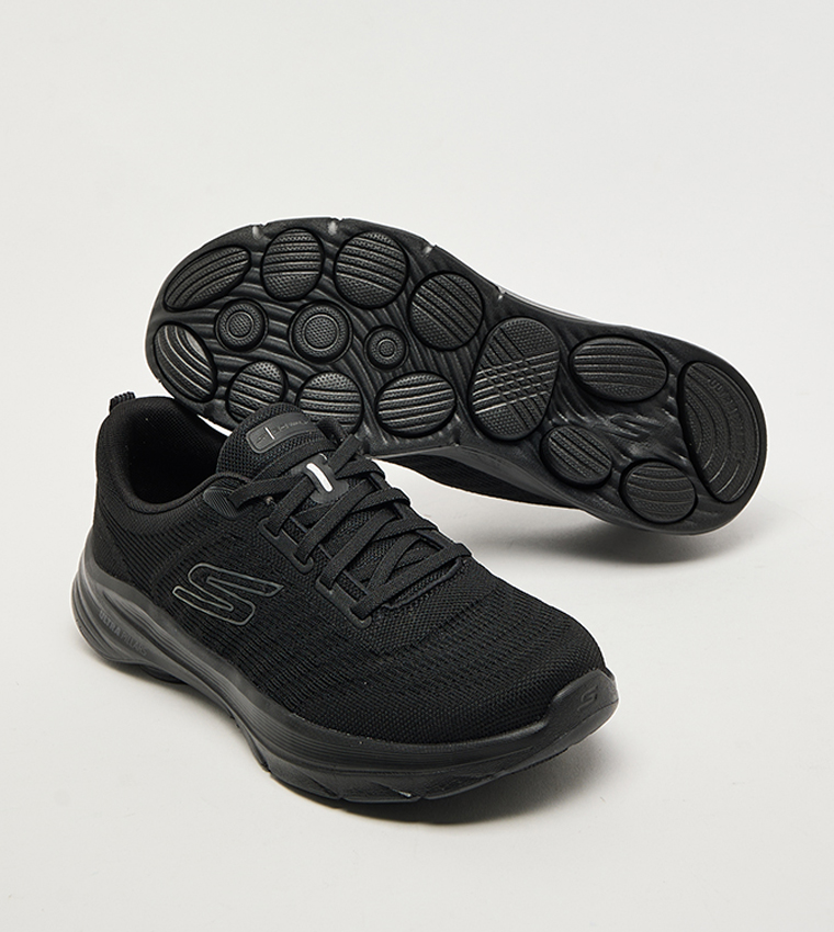 GO WALK 8 Textured Lace-Up Shoes
