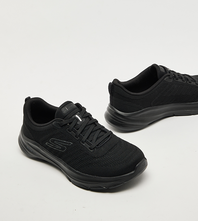 GO WALK 8 Textured Lace-Up Shoes