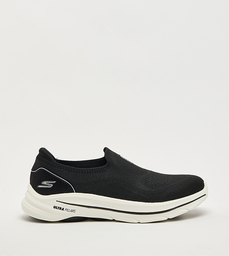 GO WALK 8 Textured Slip-On Shoes