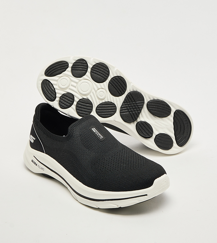 GO WALK 8 Textured Slip-On Shoes