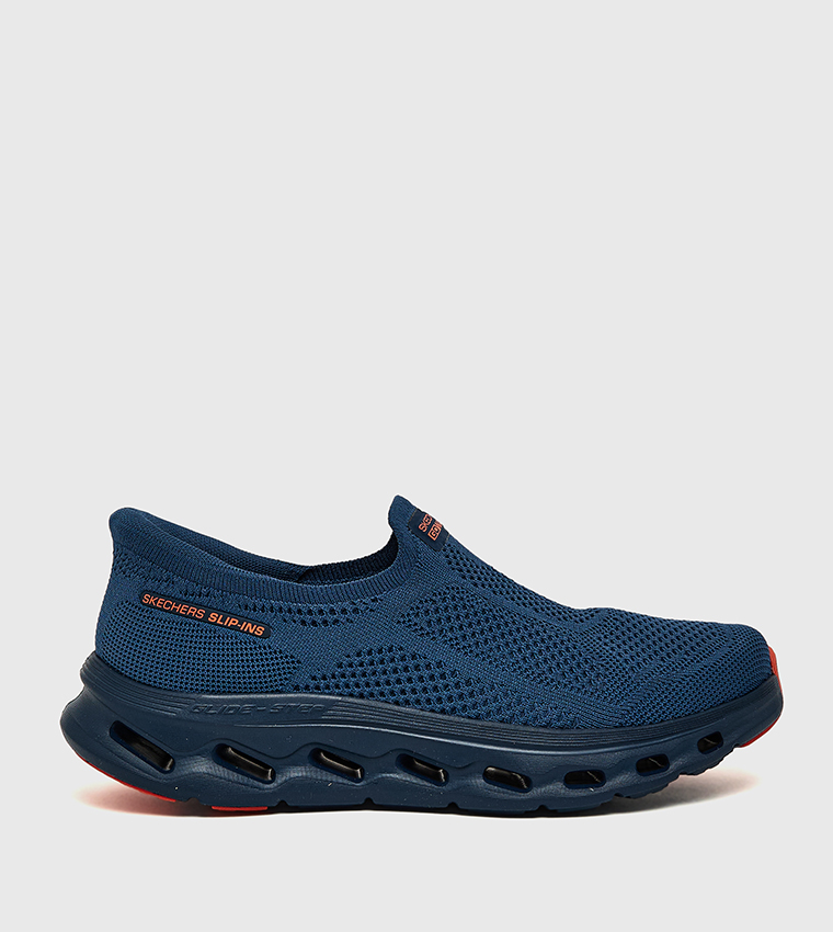 Buy Skechers GO WALK GLIDE STEP 2.0 Slip On Shoes In Blue