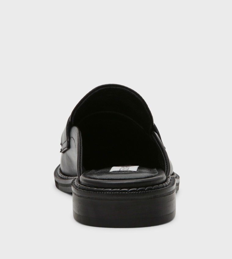 MOXXIE Logo Printed Loafer Mules