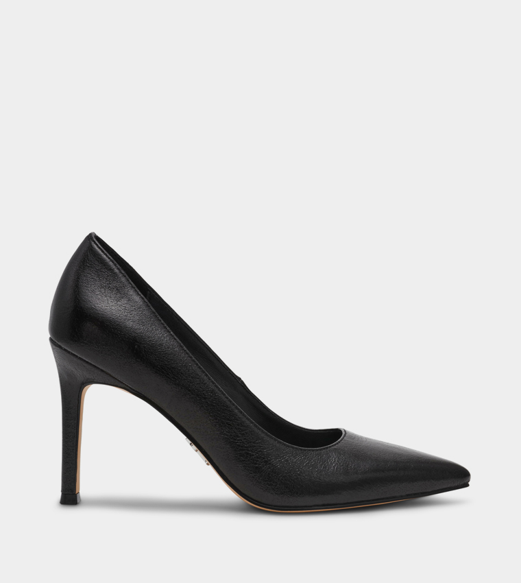 SECURED Pointed Toe Heel Pumps