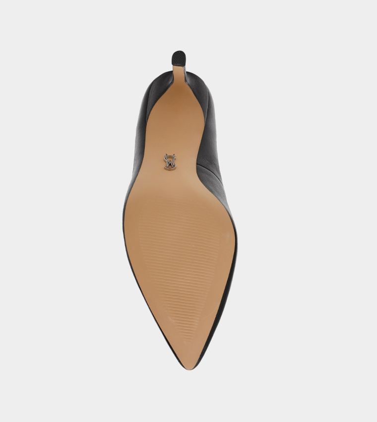 SECURED Pointed Toe Heel Pumps
