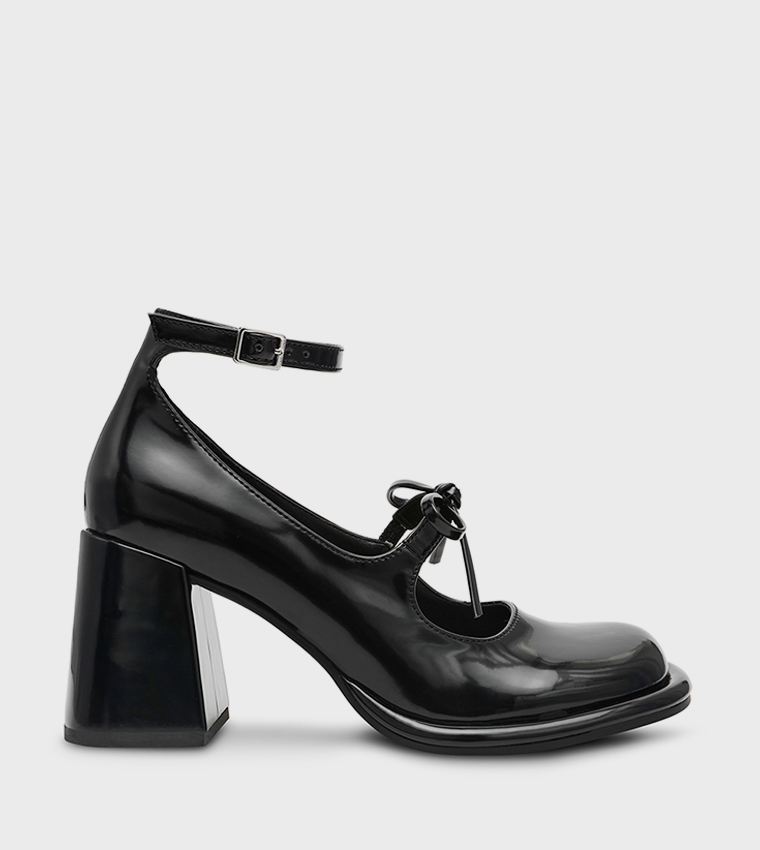 EXTENT Ankle Strap Mary Jane Pumps