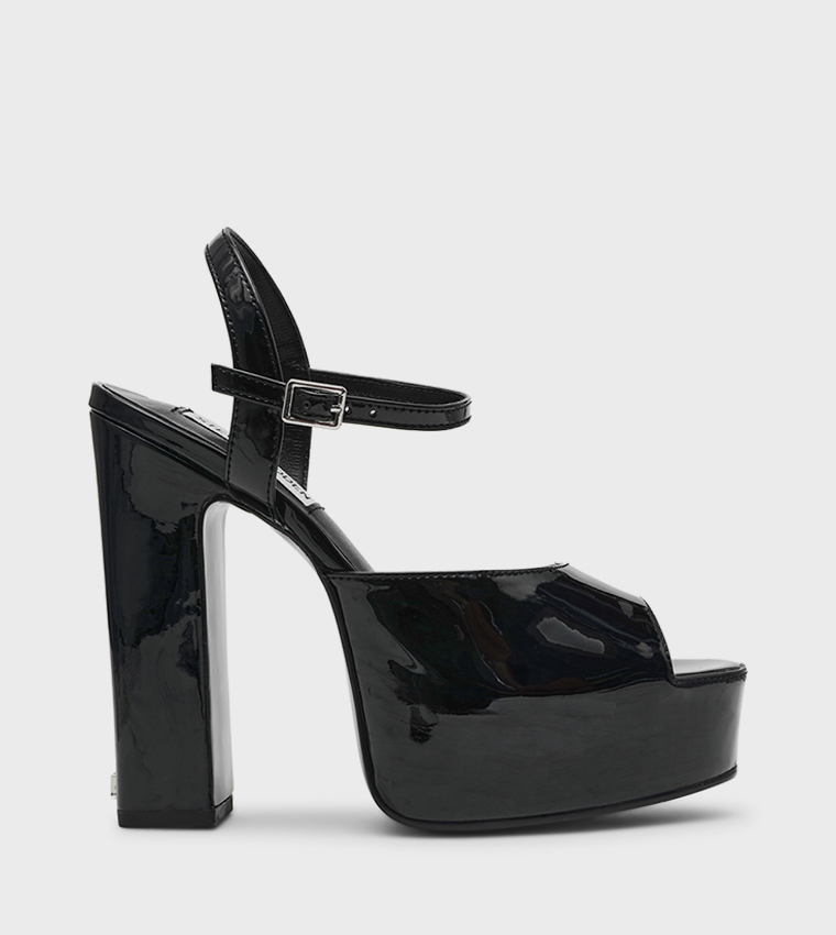 TANDEM Peep Toe Platform Heel Sandals