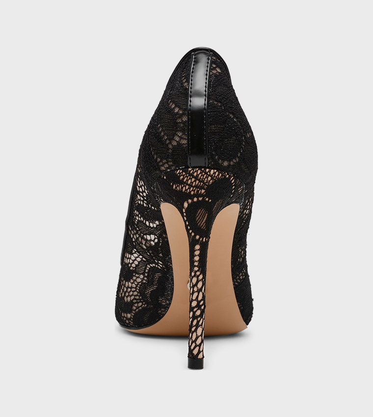 THRIVE-LM Lace-Trim Pumps