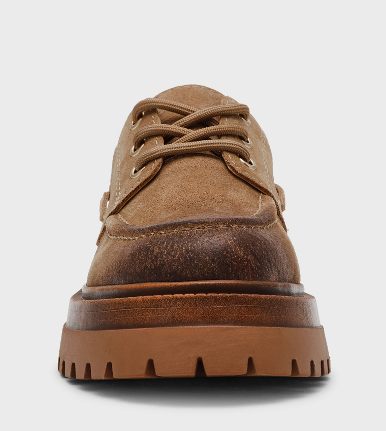 DETROIT Block Heel Boat Shoes
