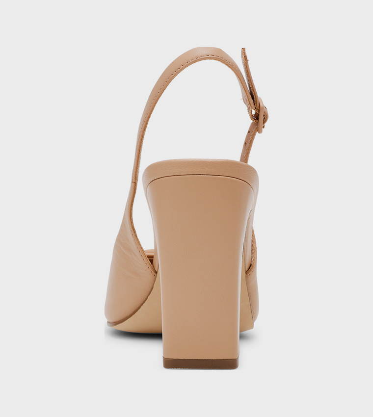 PARISIAN Square Toe Slingback Pumps