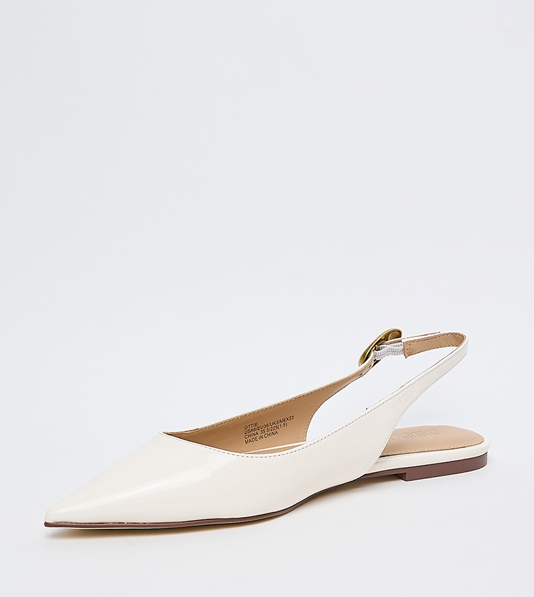 OTTIE Pointed Toe Slingback Flat Shoes