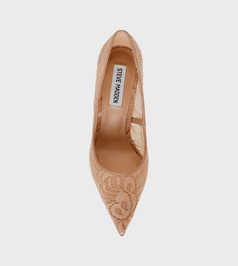 THRIVE-LM Lace-Trim Pumps