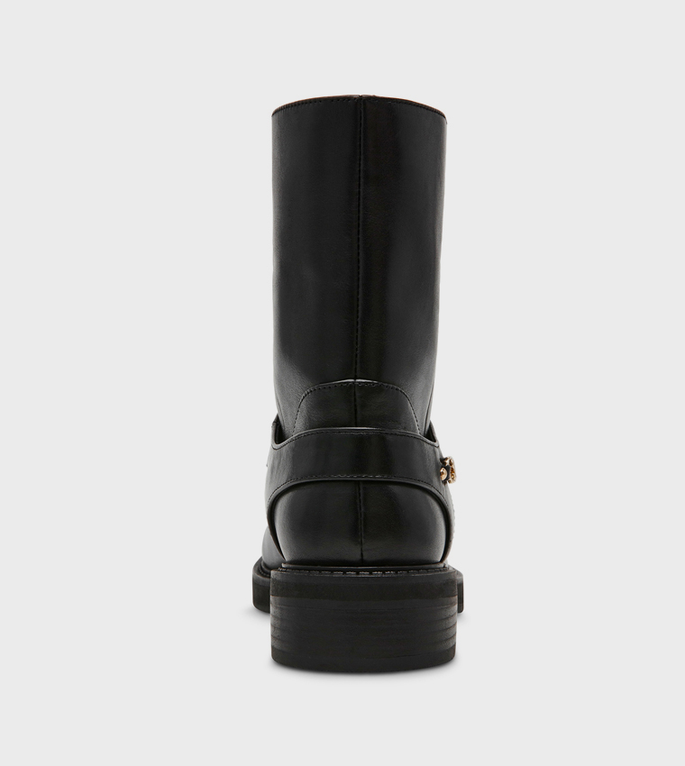 LOOPHOLE Round Toe Ankle Boots