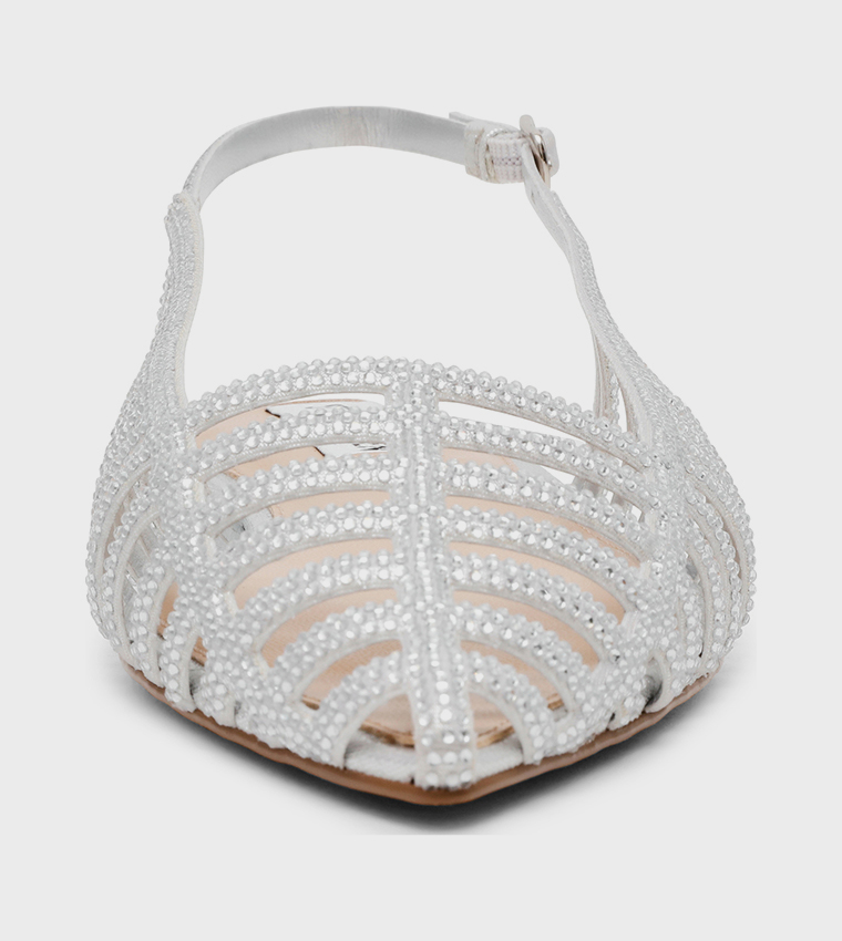 LULLABY Embellished Slingback Flats
