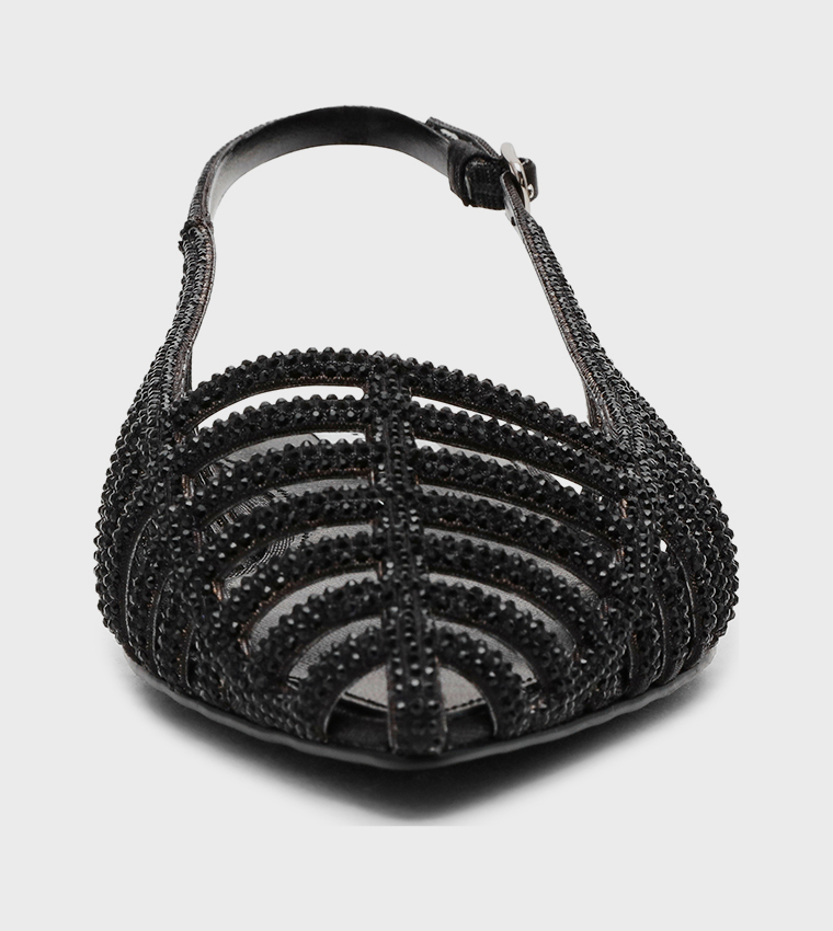 حذاء فلات بحزام خلفي 