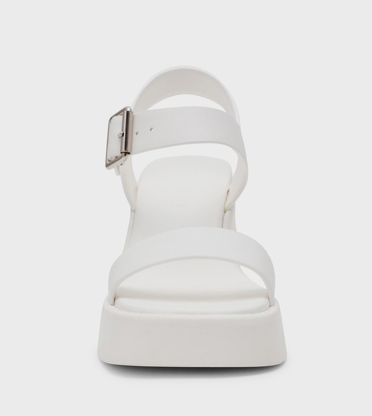 KANDRA Ankle Strap Block Heel Sandals