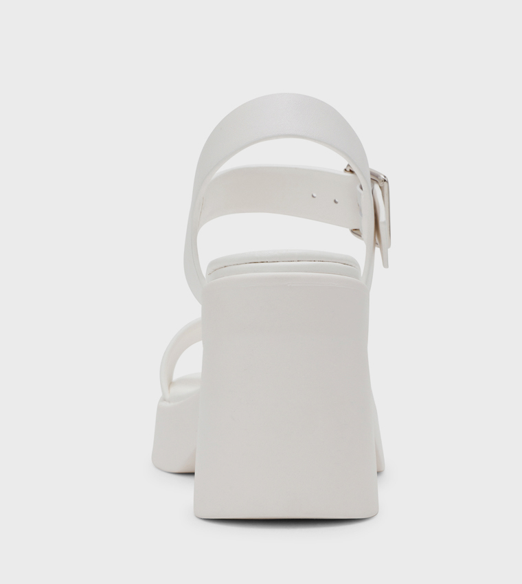 KANDRA Ankle Strap Block Heel Sandals