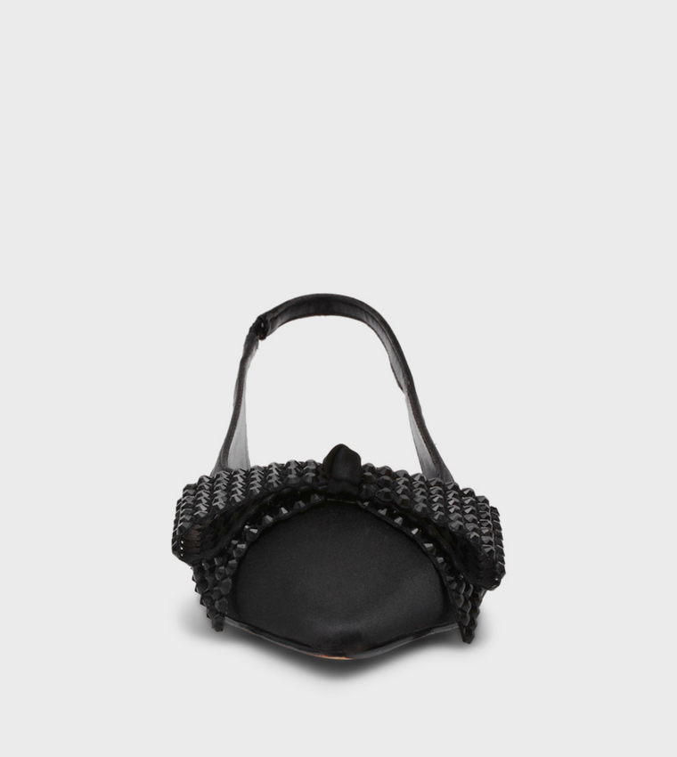 صندل سارافينا فلات بحزام خلفي وفيونكة