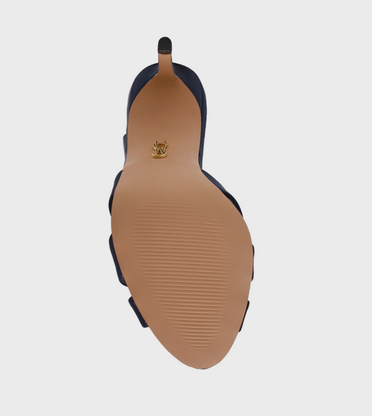 TROPHIES Solid Slingback Heeled Sandals