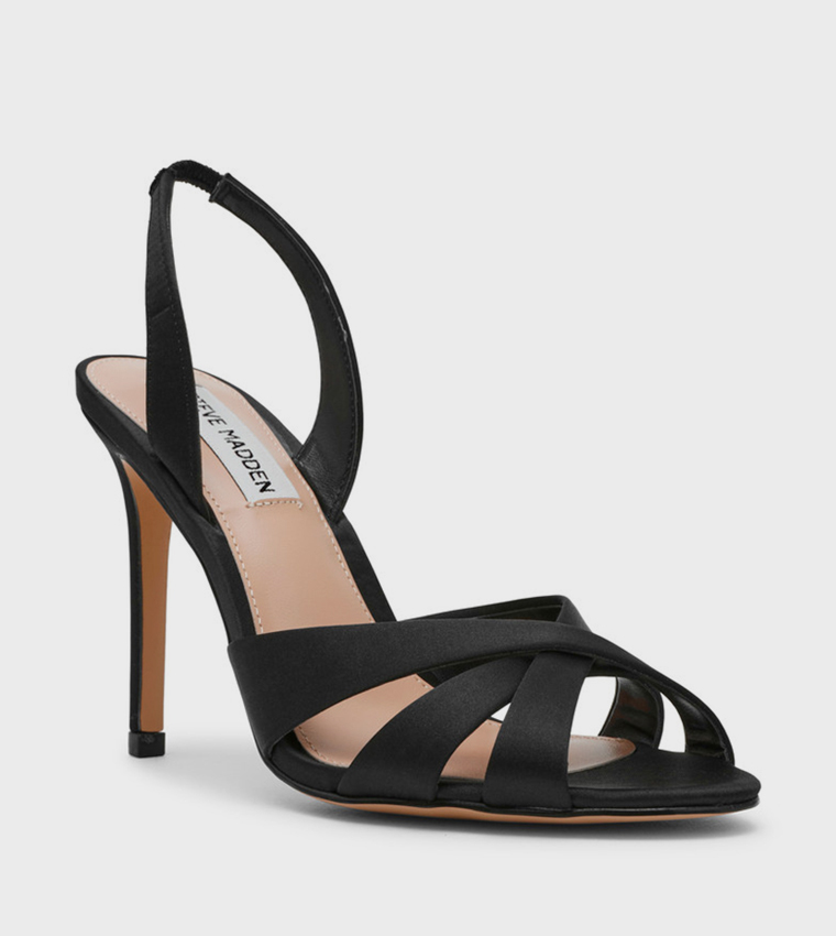 TROPHIES Solid Slingback Heeled Sandals