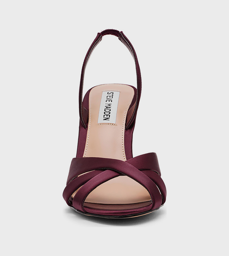 TROPHIES Solid Slingback Heeled Sandals