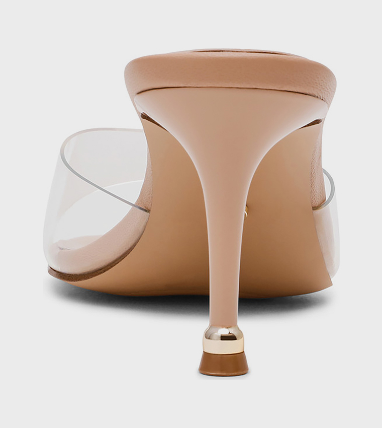 صندل كعب بمقدمة مفتوحة 