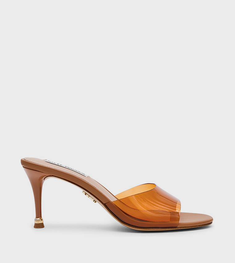 RIVINGTON Solid Open Toe Heeled Sandals