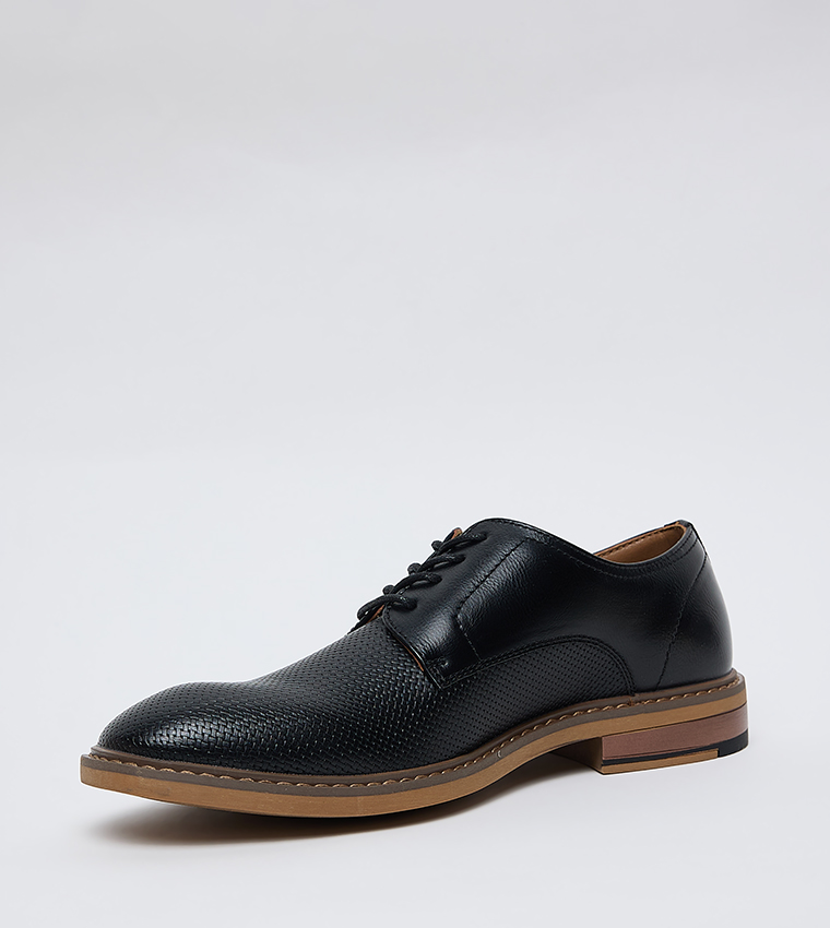 EVESTER Textured Lace-Up Formal Shoes