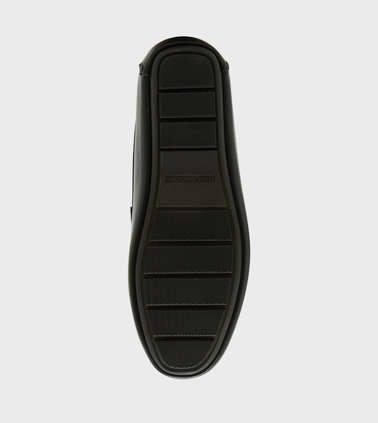 KRISTON Textured Round Toe Loafers