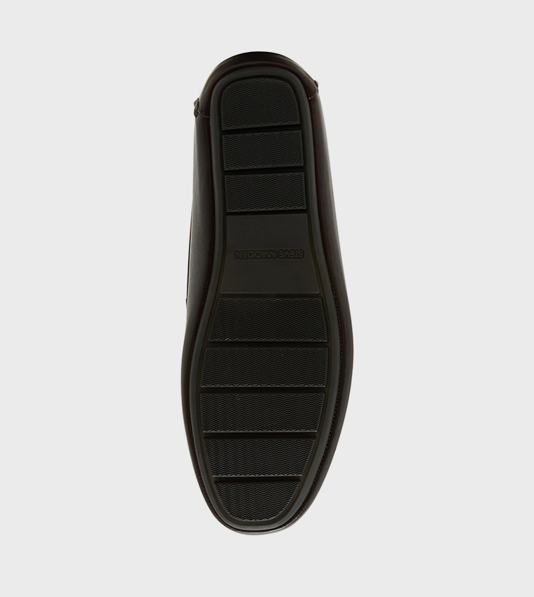 KRISTON Textured Round Toe Loafers
