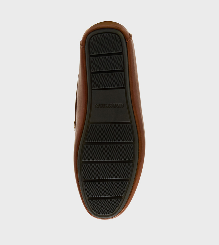 KRISTON Textured Round Toe Loafers