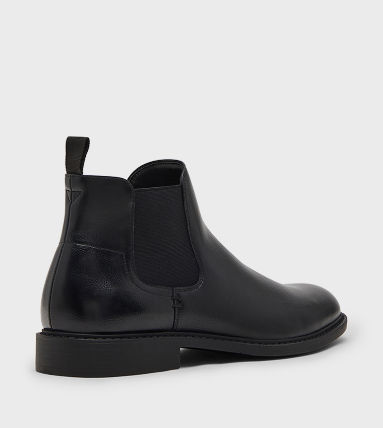 MSLIKK Round Toe Chelsea Boots